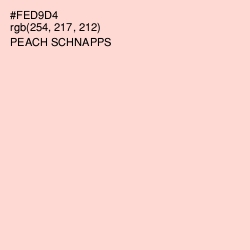 #FED9D4 - Peach Schnapps Color Image
